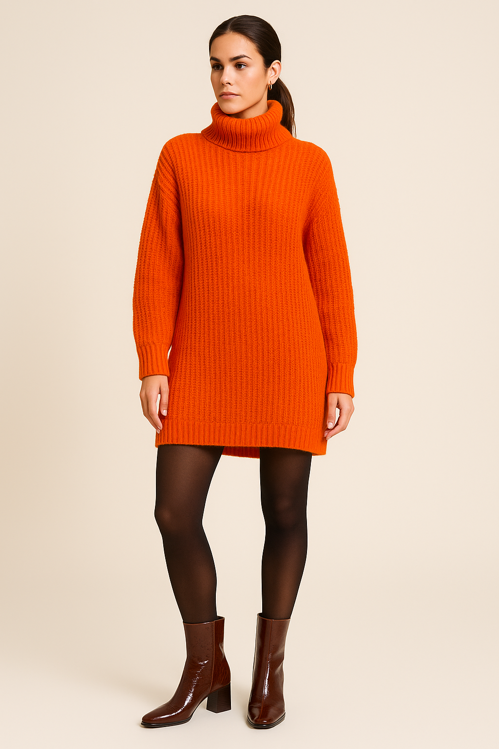 Sofía Botas de Mujer – Midcut de Charol con Tacón y Punta Cuadrada