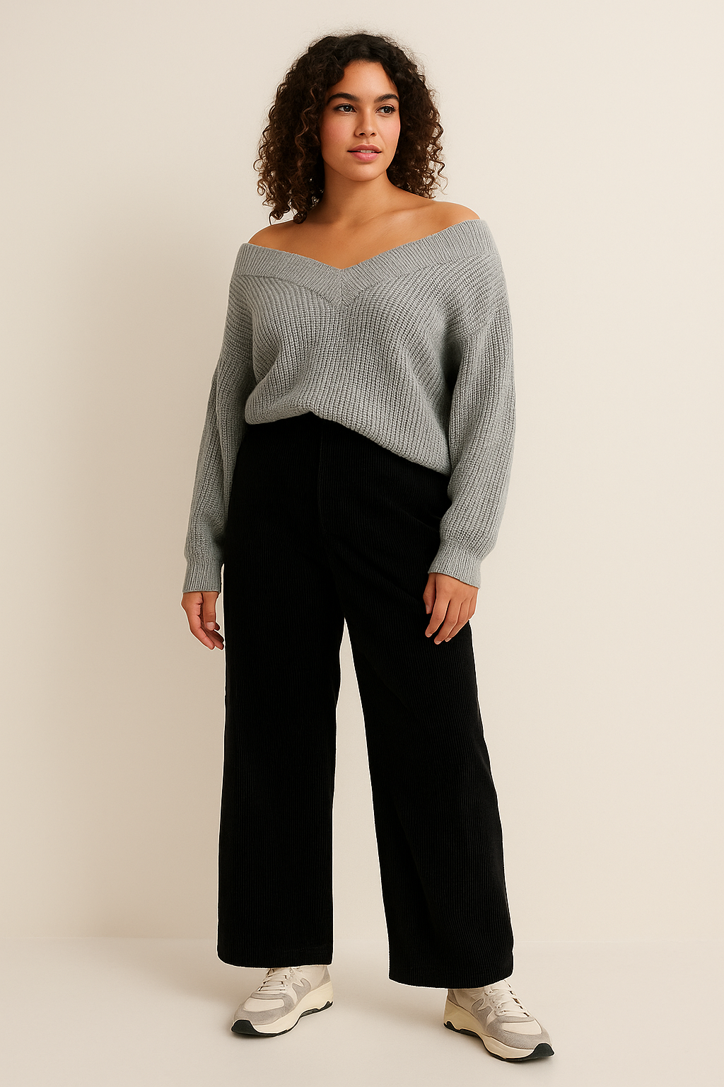 Lucía Pantalón de Mujer – Wide-Leg de Pana con Estilo Moderno