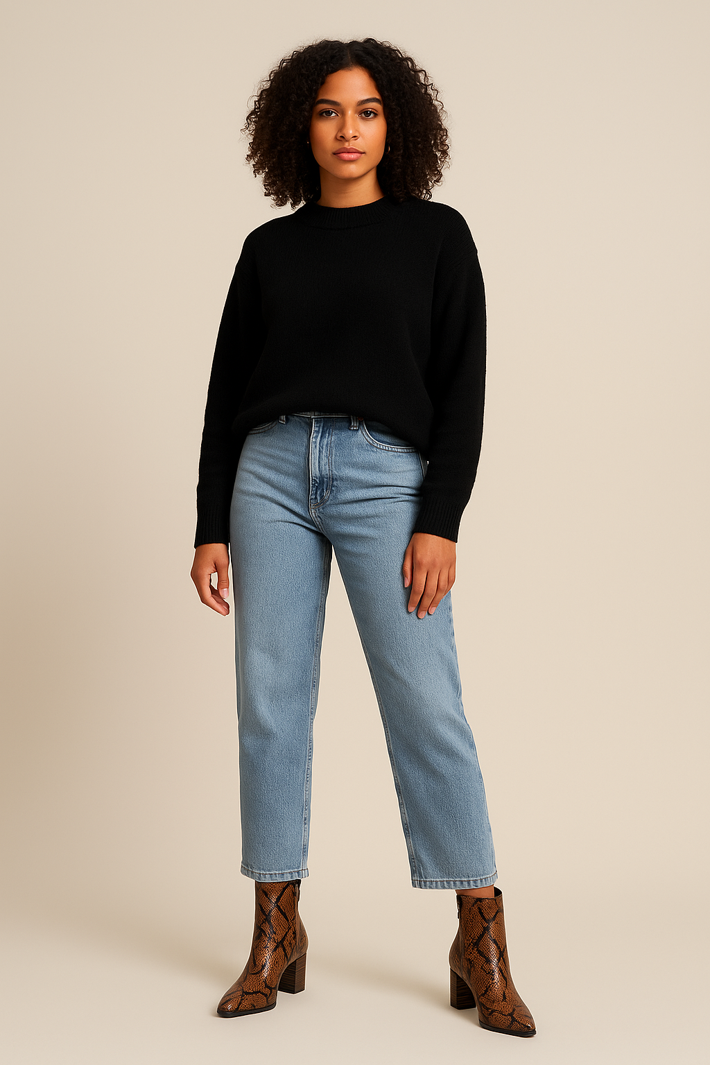 Daniela Botines de Mujer – Diseño con Estampado de Serpiente y Tacón